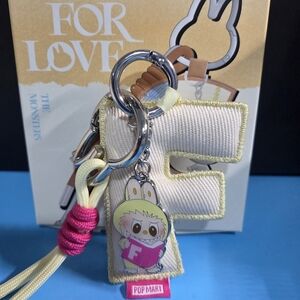 Pin for Love Letter F Keychain Pendant